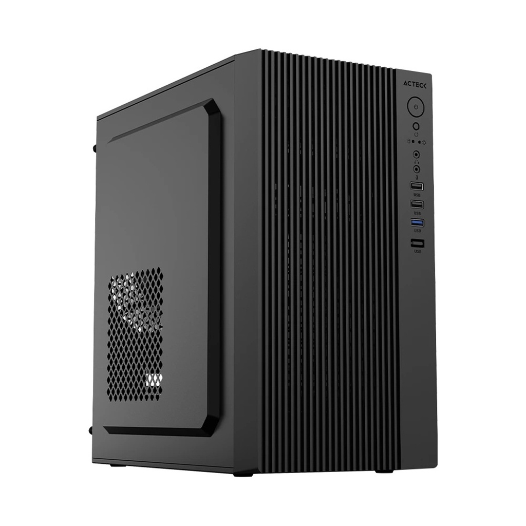 Gabinete Acteck Zenith GI656 Mini-Tower Micro-ATX/Mini-ITX USB 2.0/3.0 Fuente de 500W 1 Ventilador Instalado