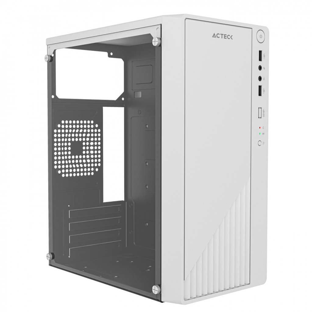 Gabinete Acteck Kioto GC220 Mini-Tower, Micro-ATX/Mini-ITX USB 2.0 Fuente 500W sin Ventiladores Instalados