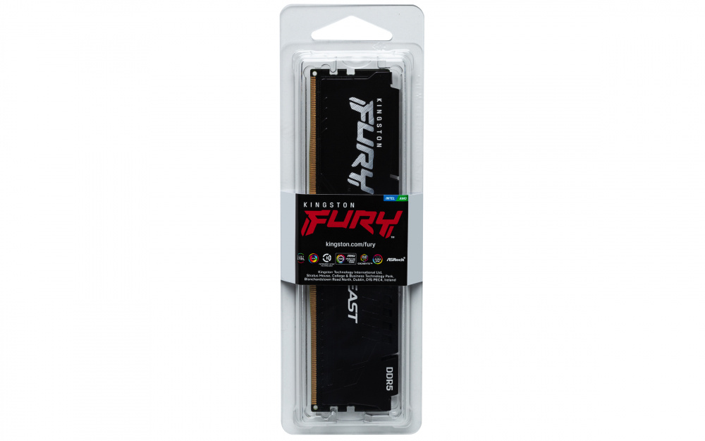 Memoria ram kingston fury beast ddr5 black expo 16gb 6000mhz cl36 (kf560c36bbe2-16)