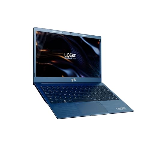 Notebook ghia libero, 14 plug, hd, intel celeron n4020c dual core 1.10 ghz, ram 8gb, ssd 256gb, camara frontal 1.0 mpx, wifi-bt, hdmi, win 11, color navy blue