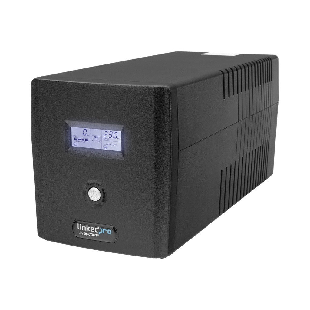 No Break Linkedpro LP1200LCD Línea Interactiva 720W 1200VA Entrada 81V - 145V Salida 120V 6 Contactos 