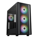 Gabinete Cooler Master MasterBox 600, Mid Tower, ATX/EATX/Micro-ATX/Mini-ITX, sin Fuente, 4 Ventiladores ARGB Instalados, Negro