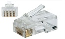 Sbetech 24018p8c - plug rj45 8 posiciones 50 micras de oro cat5e, paq 50 pza