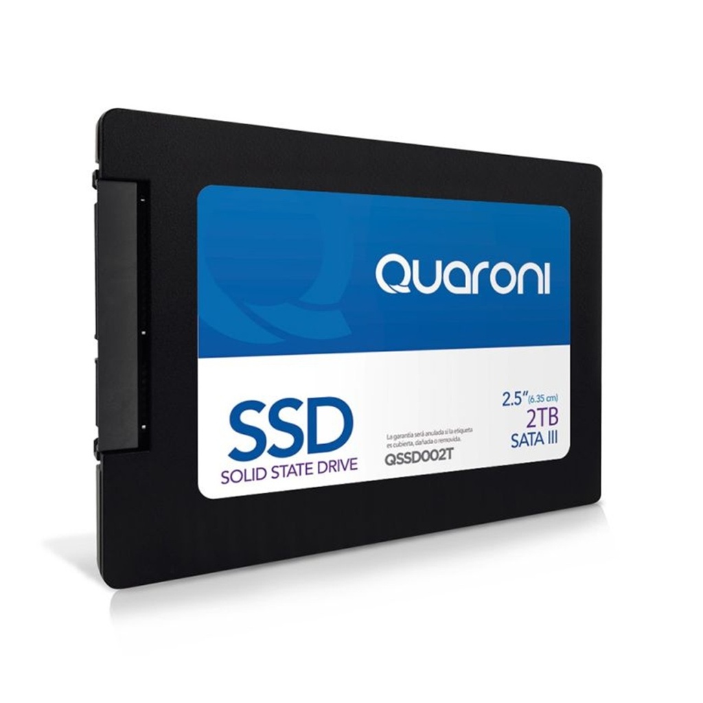 Unidad SSD Quaroni QSSD002T 2 TB 2.5" 470 MB/s Escritura 500 MB/s Lectura SATA III