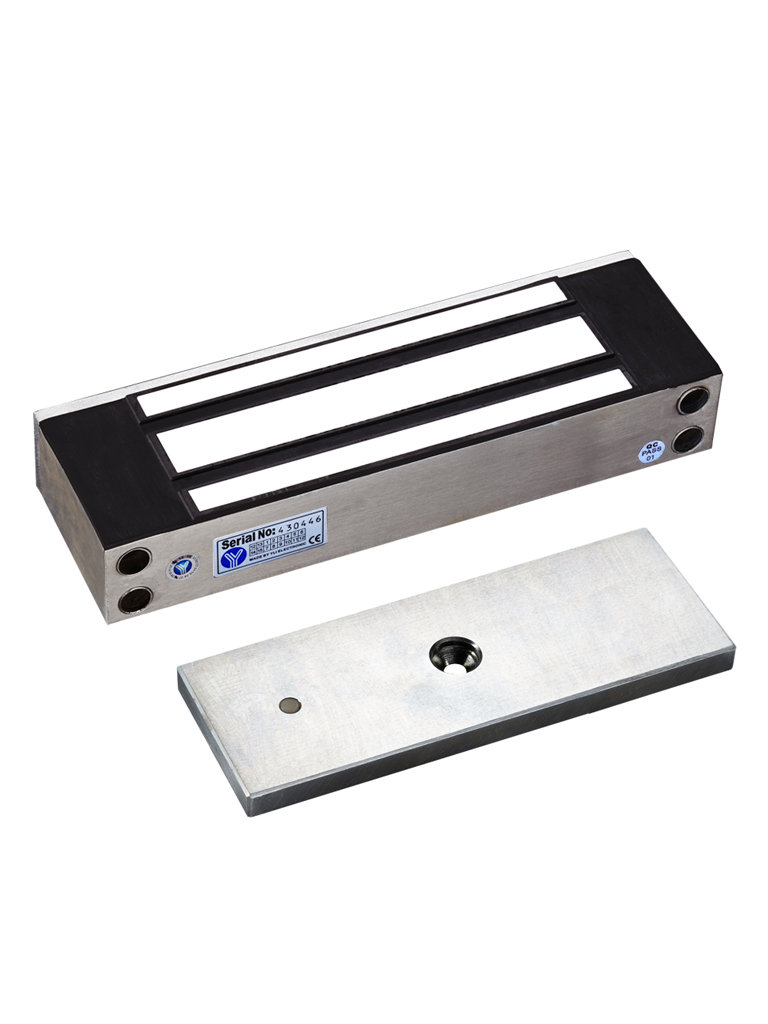 Yli ym500nw - cerradura magnetica de 500 kg o 1200 lbs de fuerza de sujecion, para exteriores ip68 a 12vdc