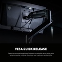 Brazo de soporte para monitor msi mag mt201d neg ro montaje de mesa p/pantalla 17"-45" doble