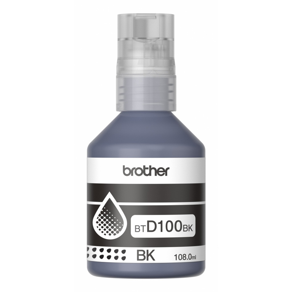 Tanque de Tinta Brother BTD100BK Negro Rinde 7500 Páginas
