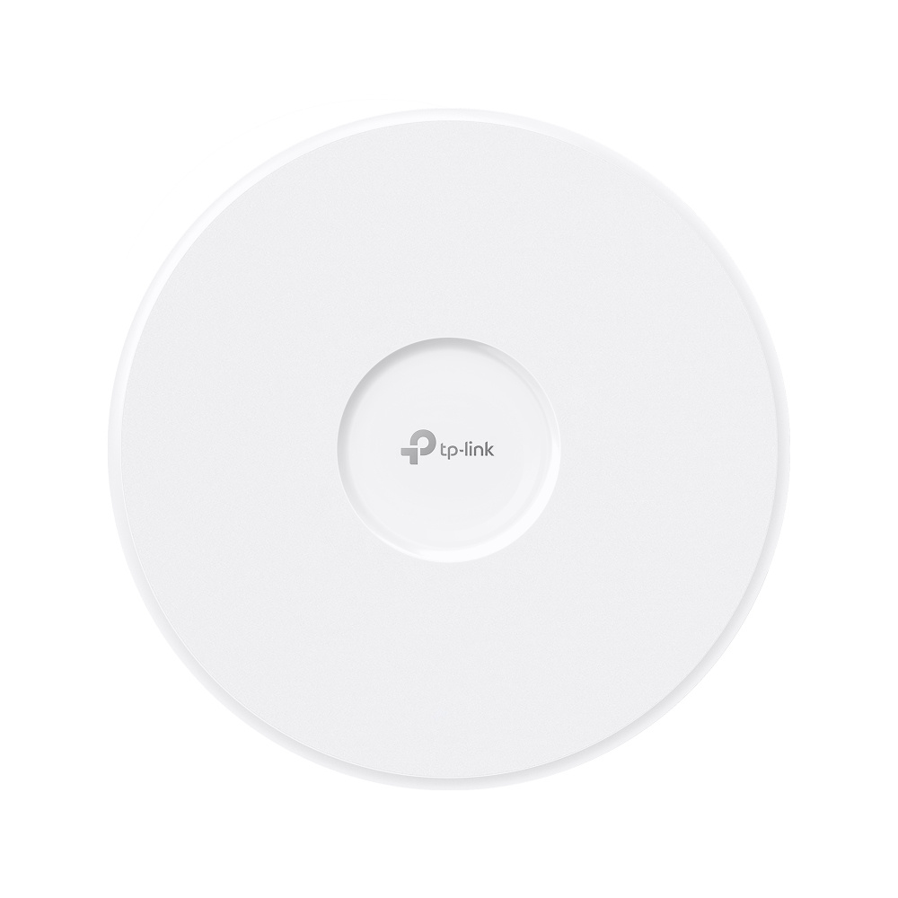 Tp-link eap773 - punto de accesso wifi 7, tribanda 5760 mbps (6 ghz) + 4320 mbps (5 ghz) + 574 mbps (2,4 ghz) , 1 puerto rj45 de 10g , ancho de banda de 360 mhz.
