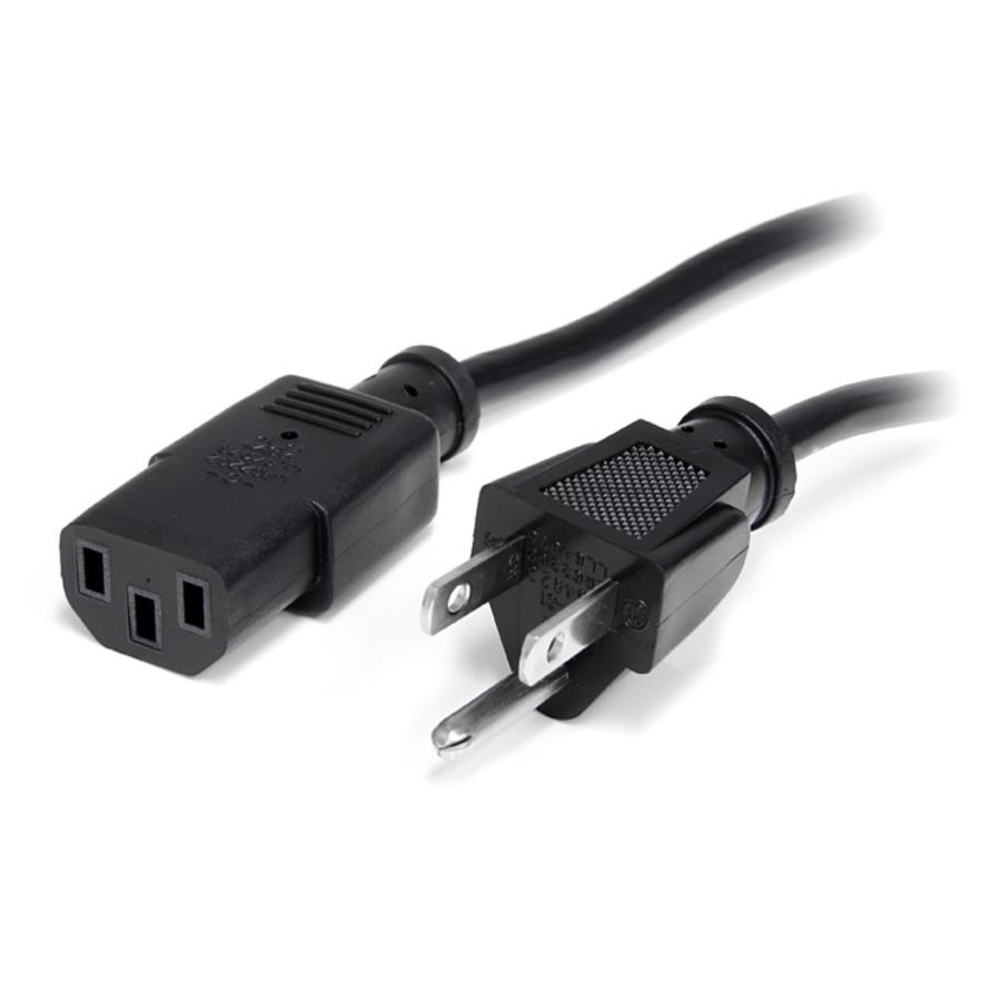 Cable de 1.8m estándar de alimentación para computadora - nema5-15p a c13 - cable estándar de poder para pc - startech.com mod. 