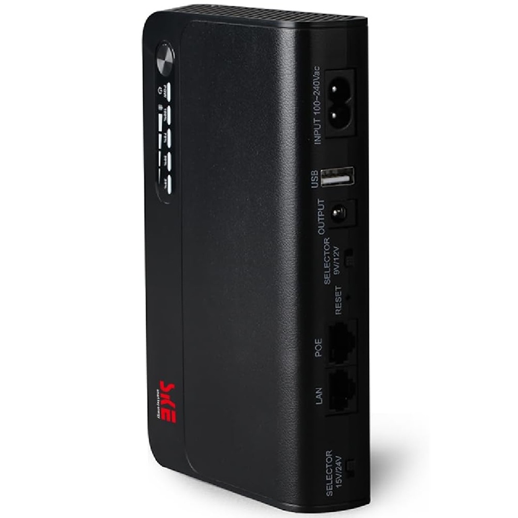 Mini UPS CC SKE POE-230P-LFP Interfaz USB y POE