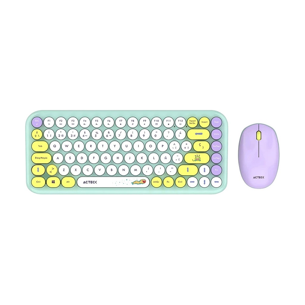 Kit de Teclado y Mouse Acteck Creator Chic K- Colors MK480 RF Inalámbrico Español 