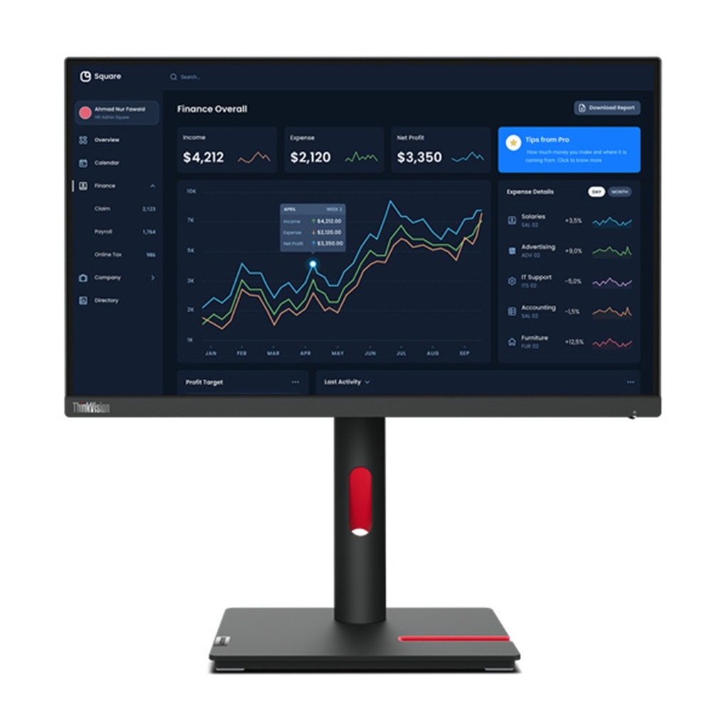 Monitor lenovo t22i-30 - pantalla 21.5 pulgadas 1920x1080