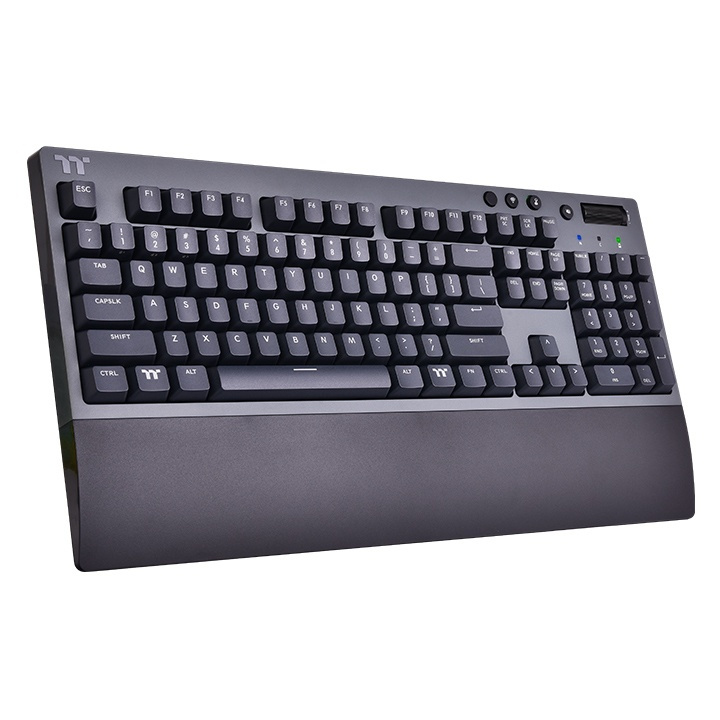 Teclado gamer inalambrico thermaltake w1, bluetooth 2.4 ghz, usb tipo c, switch red