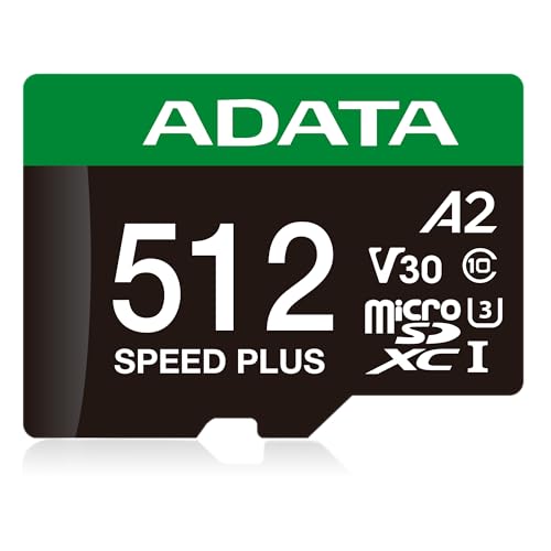 Memoria micro sdxc adata, 512 gb, uhs-i, class 10, adaptador sd