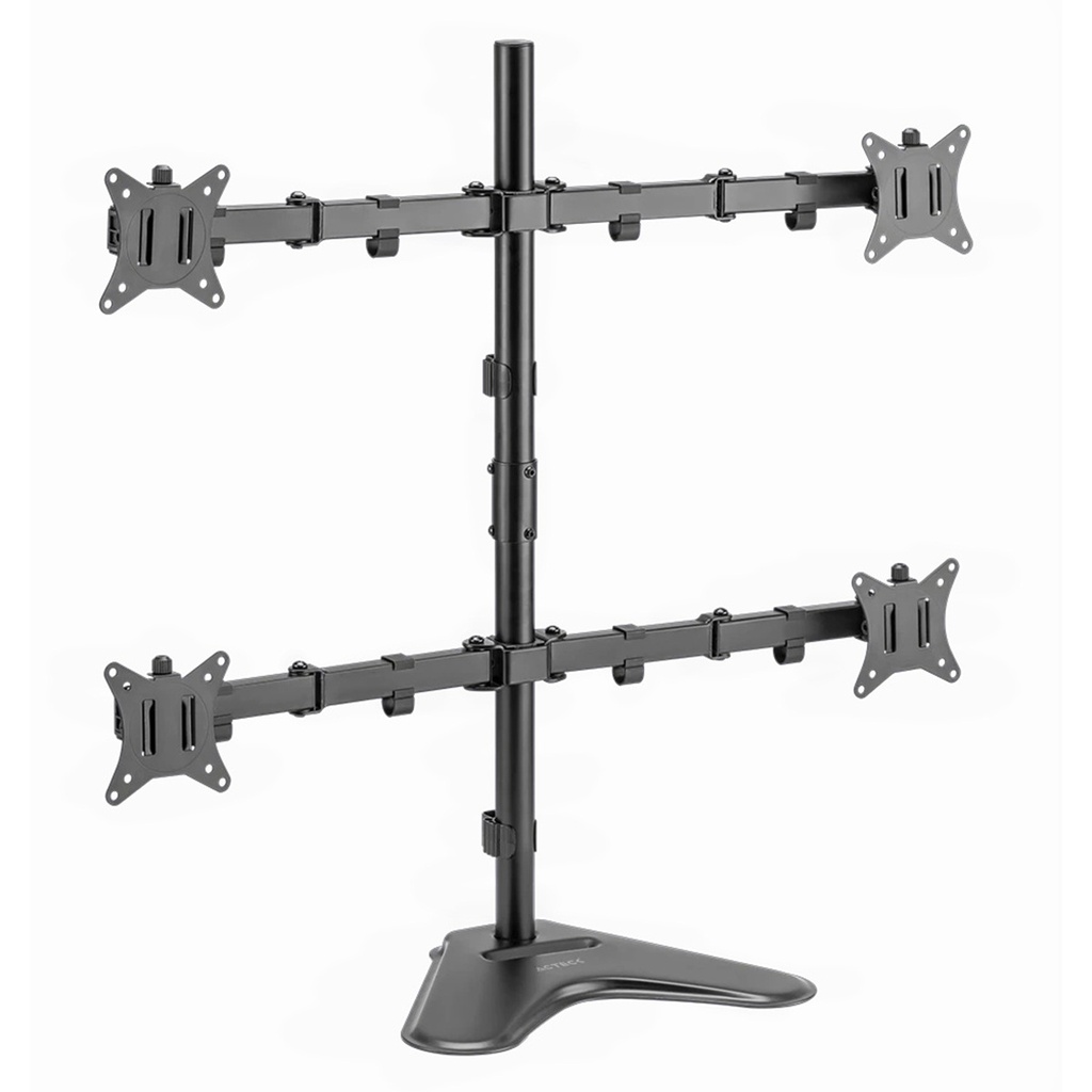 Soporte De Escritorio Acteck AC-939669 4 Monitores 17"-32" Hasta 36.3kg
