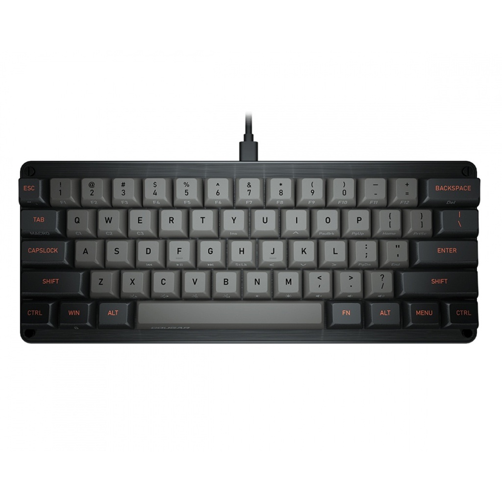 Teclado Mecanico Gamer Cougar Puri Mini 60% Switch Gateron Red Alámbrico Inglés
