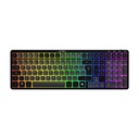 Teclado Mecánico Acteck Techno Pro TI790 LED RGB Clicky Purple RF Inalámbrico/Bluetooth Español