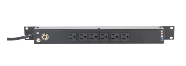 LinkedPRO PDU para Rack 1U HTCM1U6C, 15A, 120V, 6 Salidas