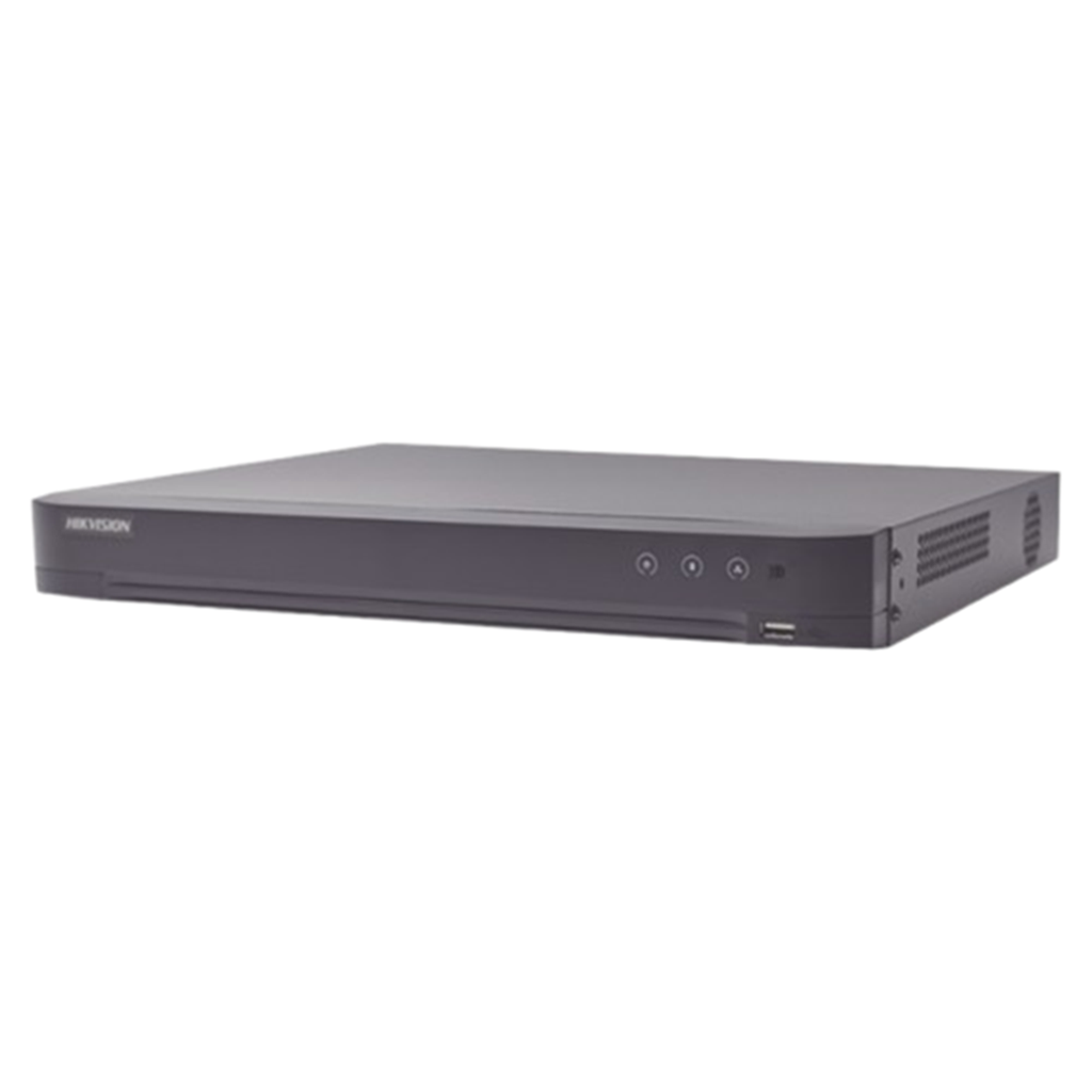 DVR 8 Canales Hikvision IDS-7208HUHI-M1/A/XT Para 1 Discos Duros máx. 12TB 1x USB 2.0 1x RJ-45 
