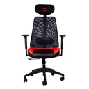 Silla Gamer Naceb NA-09S4R X-one De Mesh Hasta 140kg Con Descansabrazos Y Soporte Lumbar