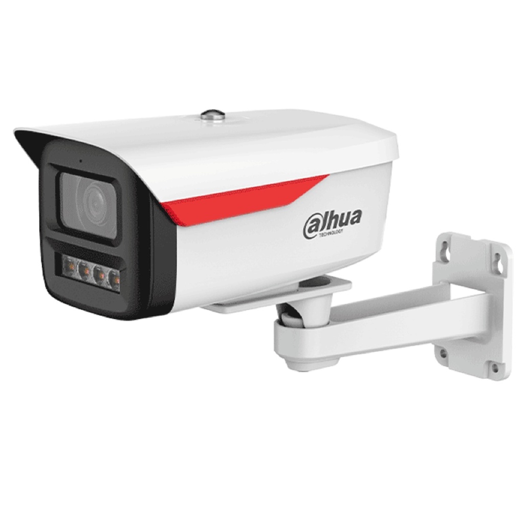 Camara CCTV Bullet Dahua DH-IPC-HFW2449M-S-B-PRO 4MP Wizcolor Wizsense Equipada Con IA Con Micrófono Integrado