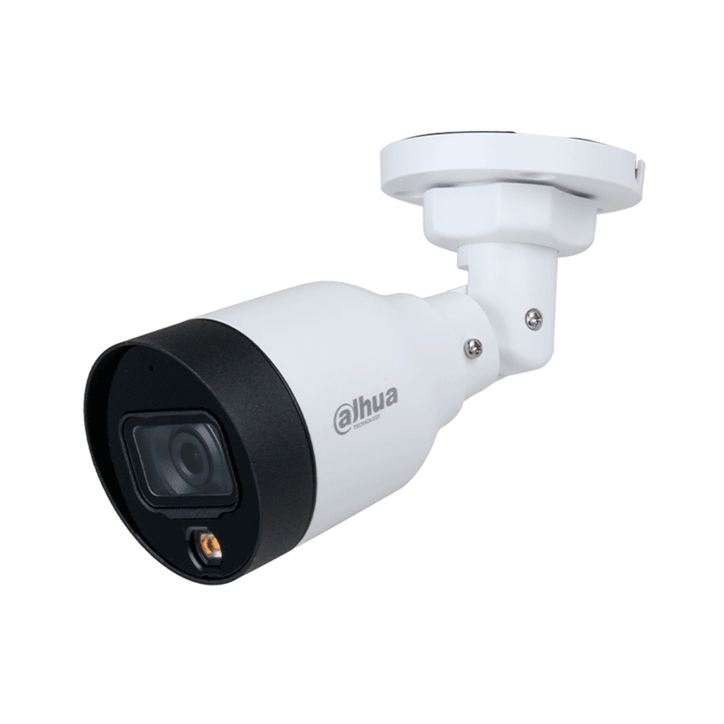 Camara Bullet CCTV Dahua DH-IPC-HFW1239S1-A-LED-S6 2 MP Full Color 2.8 mm 102° Apertura Micrófono Integrado