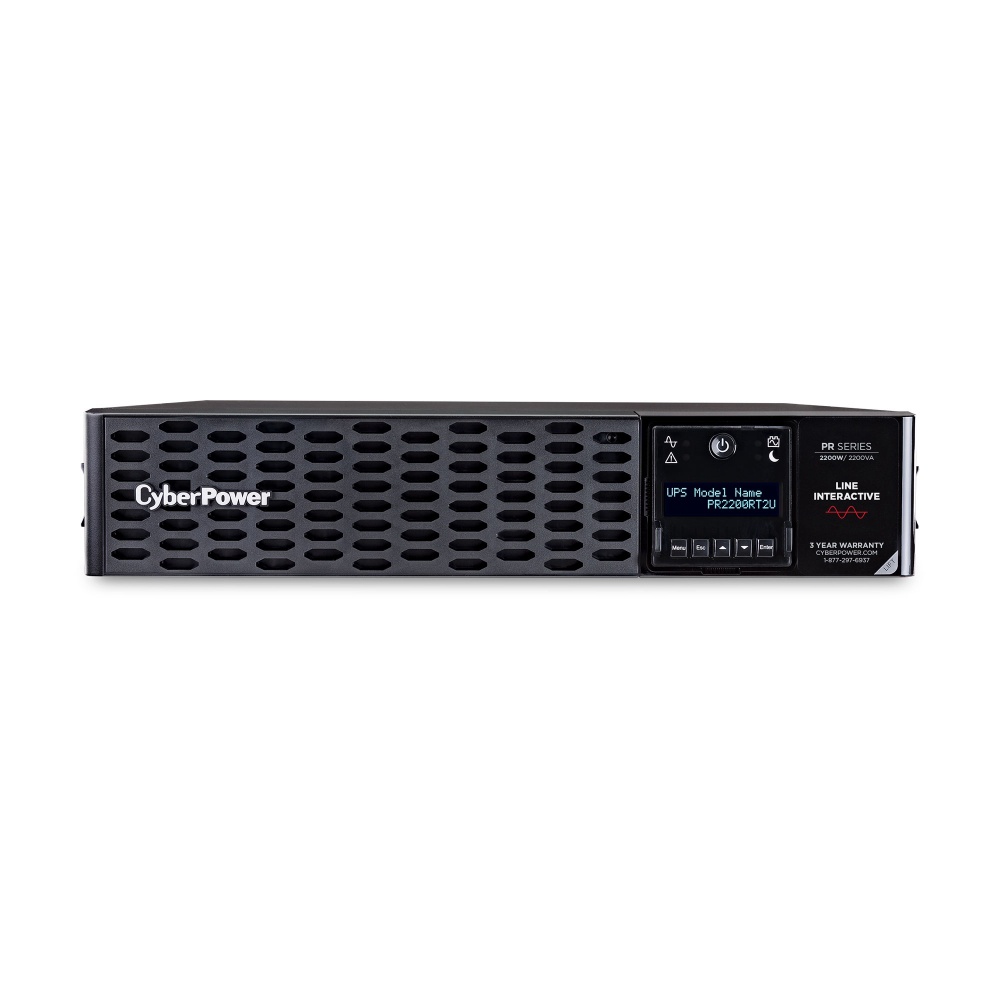 No Break CyberPower PR2200RT2U Línea Interactiva 2200W 2200VA Entrada 70-155V Salida 100-120V 8 Contactos