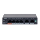 Switch Dahua DH-CS4006-4ET2ET-60 6 Puertos PoE 10/100 Mbps 2 Puertos Uplink