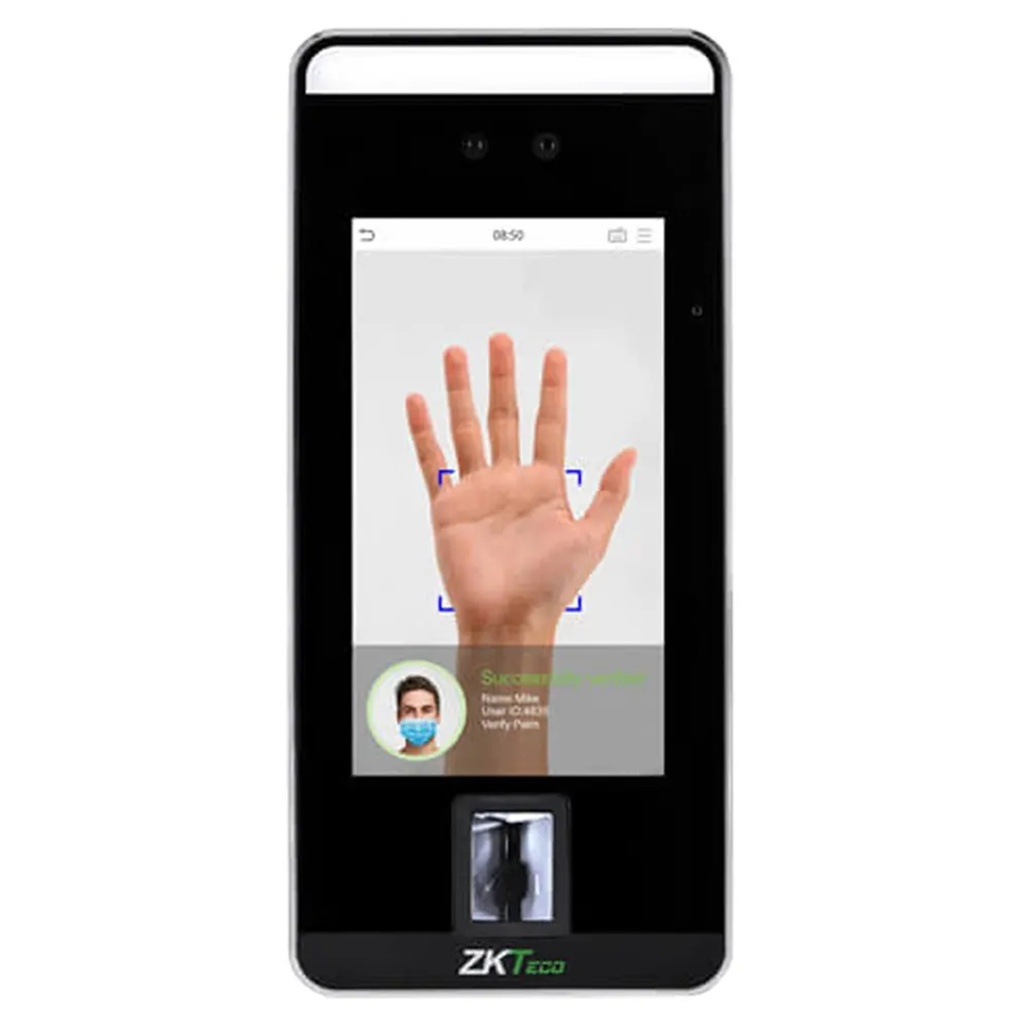 Control de Acceso y Asistencia Biométrico ZKTeco SpeedFace-V5L 6.000 Usuarios 6.000 Huellas 6.000 Rostros RS-485 