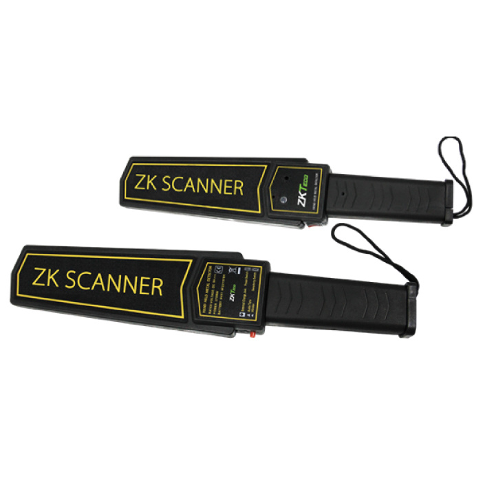 Zkteco d100s - detector de metales portátil / batería de litio recargable 9 vcd / alarma configurable audio, luz, vibración / in