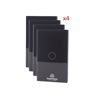 (wifi) kit 4 apagadores inteligentes wifi compatibles con alexa y googlehome