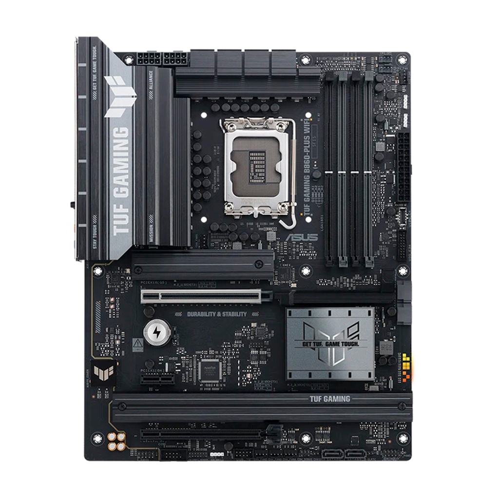 Tarjeta Madre ASUS TUF GAMING B860-PLUS WIFI S-1851 15a 4x DDR5 HDMI DisplayPort PCI-e 5.0 ATX
