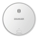 Detector de Humo Inalambrico Dahua DHI-HY-SA30A-R8 Interconectable Hasta 24 Disp Sensor Fotoeléctrico Sonido de Alarma de 85dB Alarma Visual y Audible