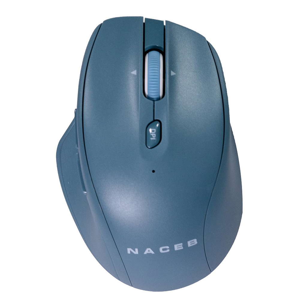 Mouse Dual Inalambrico Naceb NA-0139A USB 2.4 Bluetooth 1600 DPI Con 5 Botones