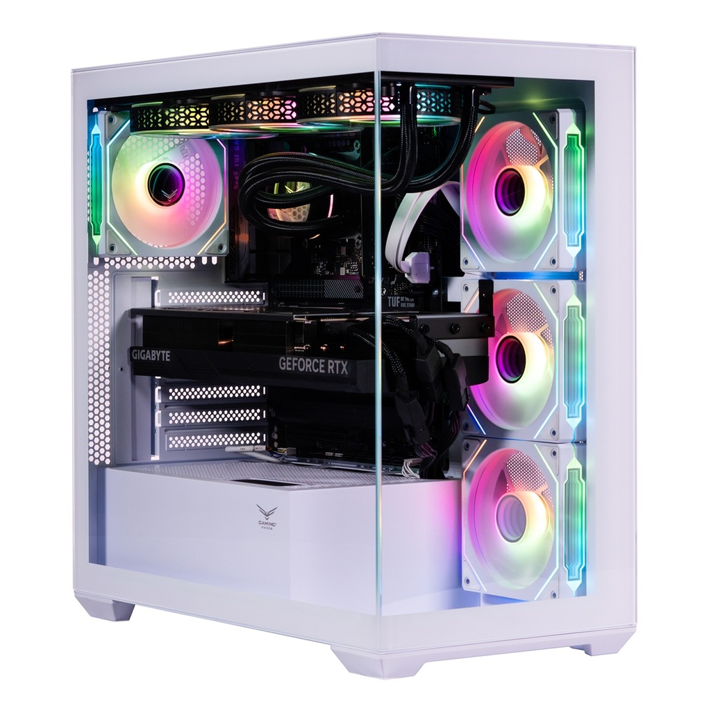 Gabinete Gamer Naceb NA-0637B Media Torre ATX 4x Ventiladores Cristal Templado