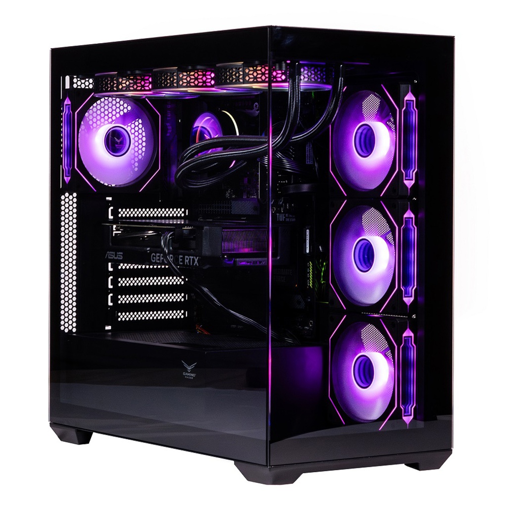 Gabinete Gamer Naceb NA-0637N Media Torre ATX 4x Ventiladores Cristal Templado