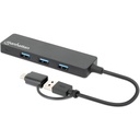 Docking Station USB Manhattan 180863 Hub USB C/USB A - USB A 3.1 5 Gbit/s