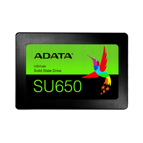 Unidad de estado solido ssd interno adata su650 512gb 2.5 sata3 lect. 520 escrit. 450 mbs 7mm pc laptop minipc sin bracket 3dnand (asu650ss-512gt-r)