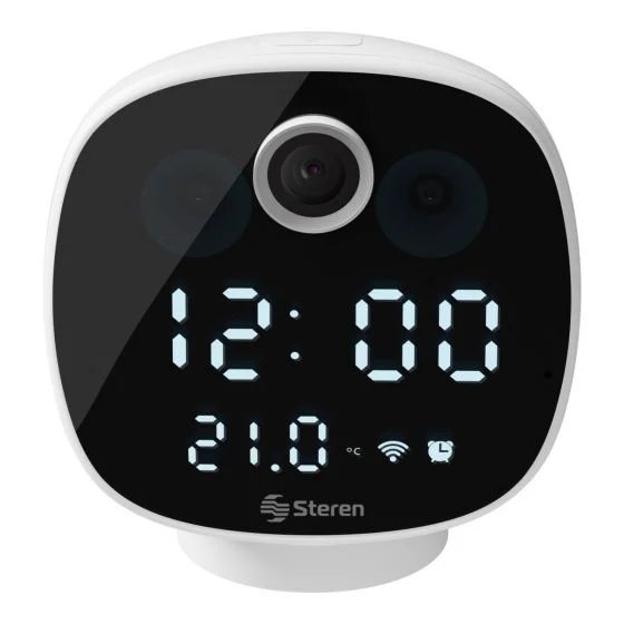 Cámara steren con reloj digital 2mp/vga fhd 1080p/vga15 fps 90° wifi