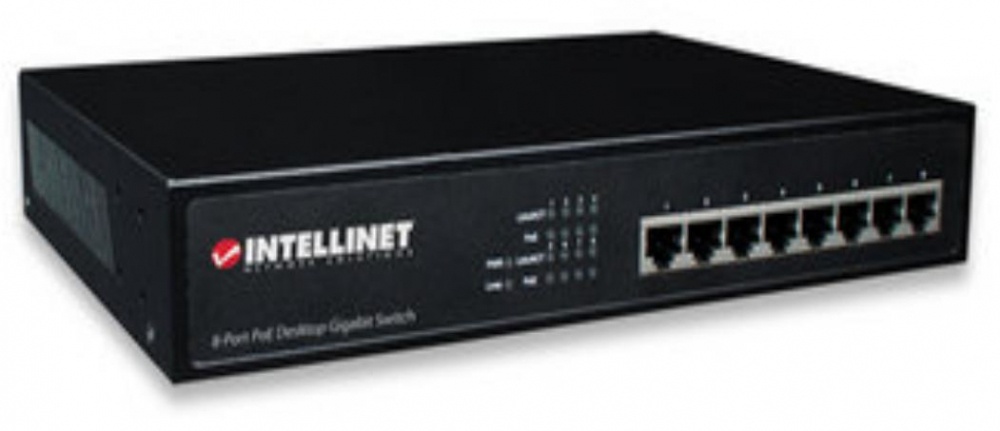 Switch Intellinet Gigabit Ethernet 560641 10/100/1000Mbps 8 Puertos 4096 Entradas