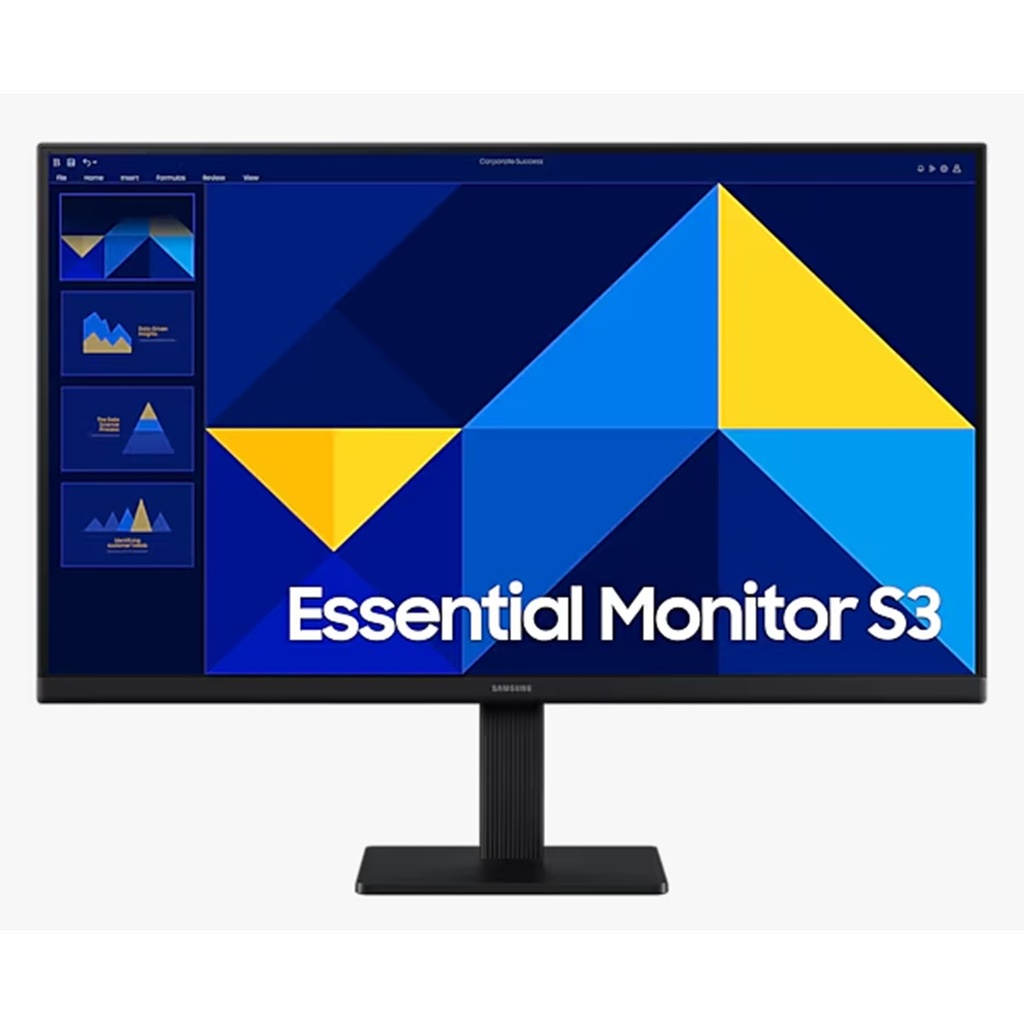 Monitor Samsung Essential S3 S30GD 24" Full HD Panel IPS Plano HDMI/D-Sub