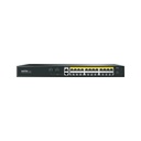 Switch Netis Gigabit Ethernet P124GH 24 Puertos PoE 10/100/1000Mbps + 2 Puerto Uplink + 2 Puertos SFP 320W 12.8 Gbit/s 16000 Entradas No Administrable 