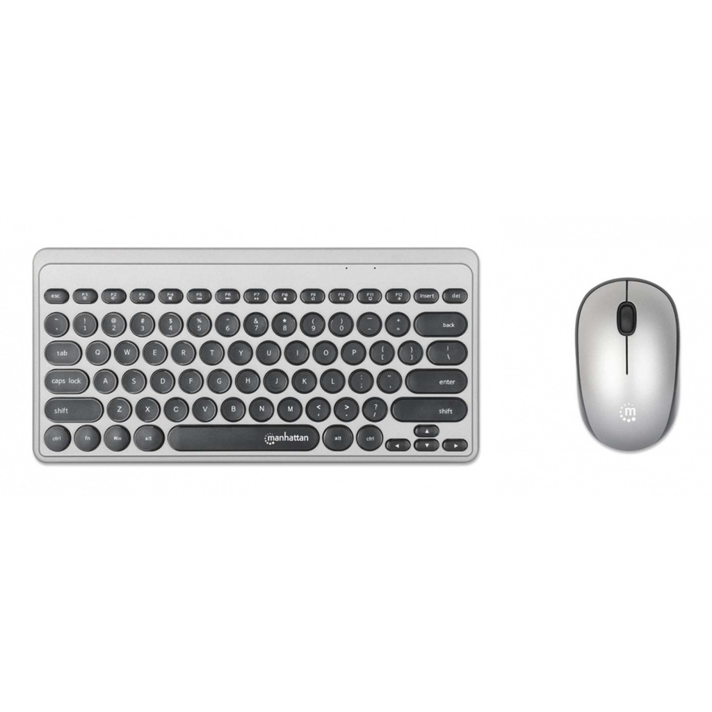 Kit de Teclado y Mouse Manhattan 180795 RF Inalámbrico Inglés