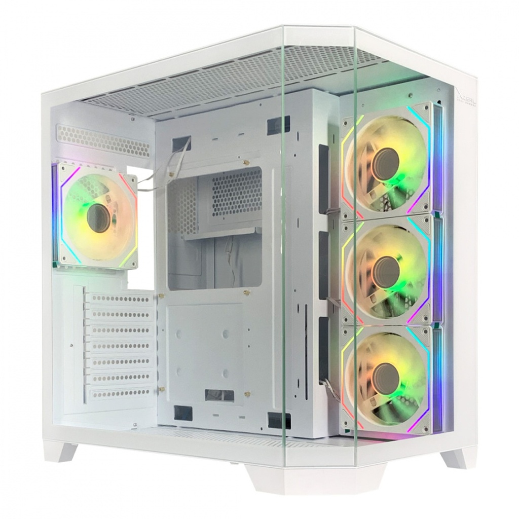Gabinete Xzeal XZ150 Midi-Tower ATX/Micro-ATX USB 3.0 Sin Fuente 4 Ventiladores Instalados