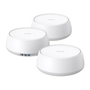 Kit 3 routers inalámbrico mesh interior para hogar / doble banda wi-fi 7 be3600 mbps / 2 puerto 2.5 gigabit wan/lan / 4 antenas internas / operación multi-link mlo / administración mediante la app deco (ios, android) / homeshield