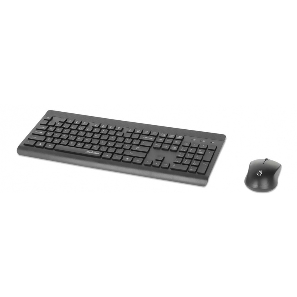 Kit de Teclado y Mouse Manhattan 180771 Inalámbrico RF Inalámbrico Inglés
