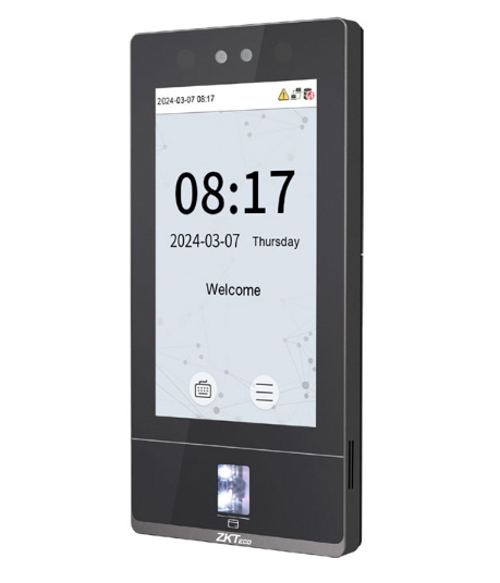 ZKTeco Control de Acceso y Asistencia Biométrico SenseFace 7A, 50.000 Usuarios, 10.000 Huellas, 50.000 Tarjetas, 10.000 Rostros, USB/RS-485/RJ-45