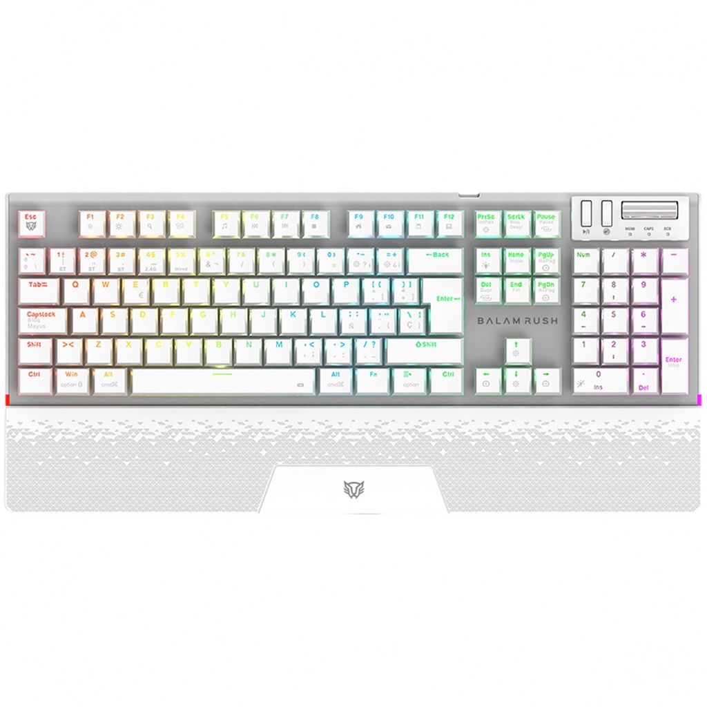 Teclado Mecánico Gamer Balam Rush Dominate Expert GK979I LED RGB Outemu Red RF Inalámbrico/Bluetooth