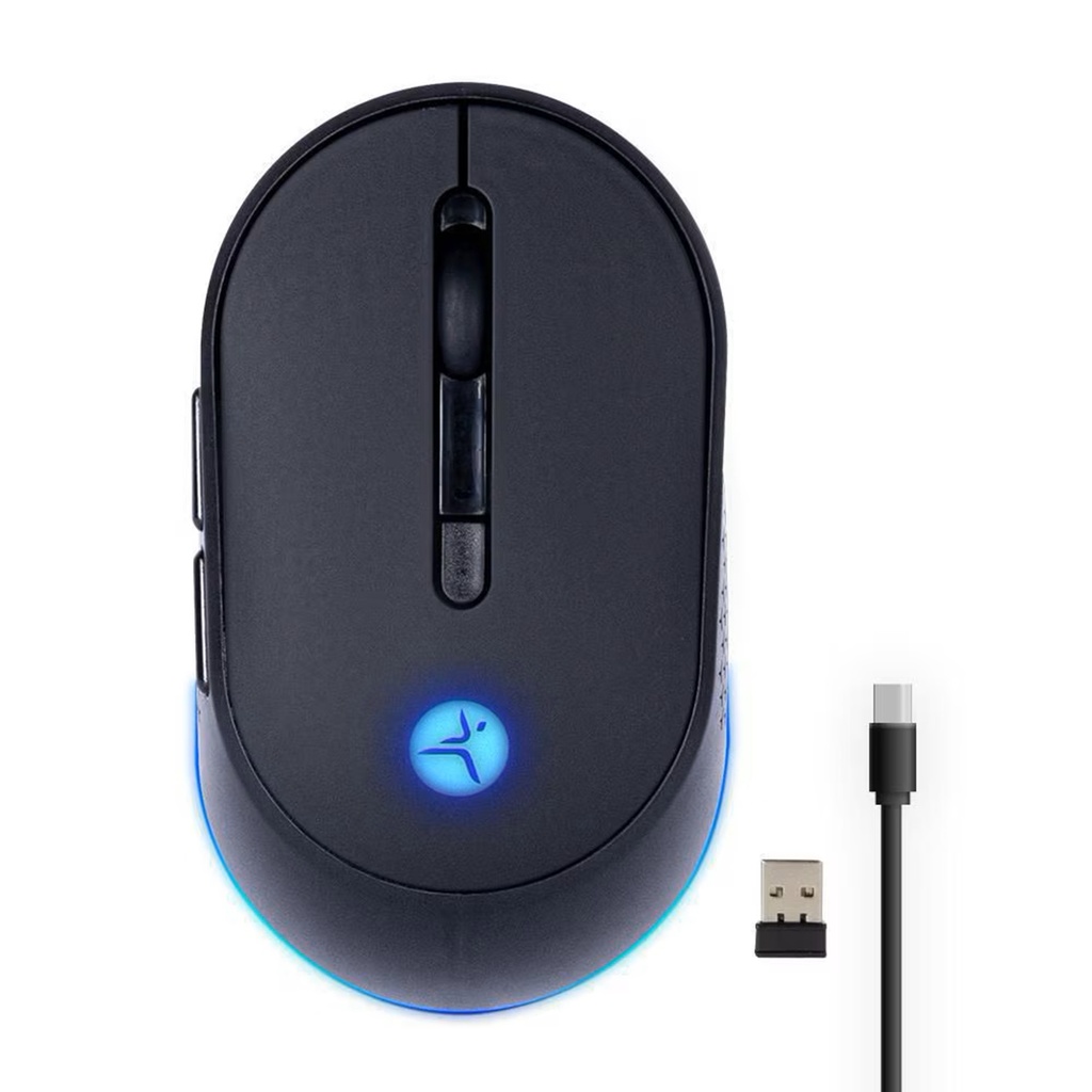 Mouse Inalámbrico Recargable Techzone Thunder TZACMOI24 3200 DPI