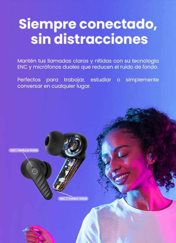 Audifonos earbud getttech bluetooth negro gue-t8pbl-bg mx